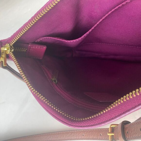 Vintage FOSSIL Pink Leather Shoulder Crossbody casual Bag womens‎ Used - Picture 16 of 16